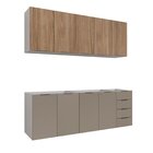 Cozinha Modulada 4 Peças Sem Tampo Sem Rodapé 2 Aéreos E 2 Ba