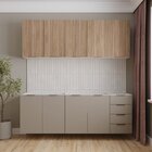 Cozinha Modulada 4 Peças Sem Tampo Sem Rodapé 2 Aéreos E 2 Ba