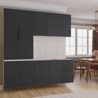 Cozinha Modulada 4 Peças Sem Tampo Sem Rodapé 2 Aéreos E 2 Ba