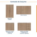 Cozinha Modulada 4 Peças Sem Tampo Suspensa 2 Aéreos E 2 Balc