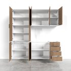 Cozinha Modulada 4 Peças Sem Tampo Suspensa 2 Aéreos E 2 Balc