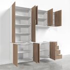 Cozinha Modulada 4 Peças Sem Tampo Suspensa 2 Aéreos E 2 Balc