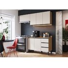 Cozinha Modulada 4 Peças Tampo Aéreo 3 Portas Balcão 2 Portas