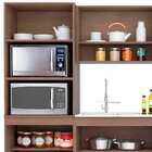 Cozinha Modulada 5 Módulos Karen 7650 Malbec Avelã Peternella