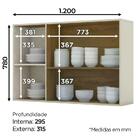Cozinha Modulada 5 Peças 100% Mdf Essencia 1 Henn