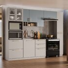 Cozinha Modulada 5 Peças 10 Portas 4 Gavetas Nicho P/ 2 Forno