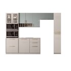 Cozinha Modulada 5 Peças 10 Portas 4 Gavetas Nicho P/ 2 Forno