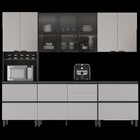 Cozinha Modulada 5 Peças 10 Portas 6 Gavetas Nicho P/forno Md