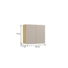 Cozinha Modulada 5 Peças 11 Portas E 3 Gavetas Giorgia Canary