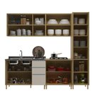 Cozinha Modulada 5 Peças 11 Portas E 3 Gavetas Giorgia Canary
