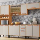 Cozinha Modulada 5 Peças 12 Portas 2 Gavetas Vidro Reflecta E