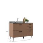 Cozinha Modulada 5 Peças 12 Portas E 2 Gavetas Bárbara Aveiro