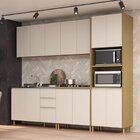 Cozinha Modulada 5 Peças 13 Portas E 3 Gavetas Giorgia Canary