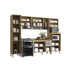 Cozinha Modulada 5 Peças 14 Portas 2 Gavetas Balcão Com Tampo