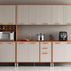 Cozinha Modulada 5 Peças 14 Portas 2 Gavetas Paneleiro Para F