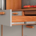 Cozinha Modulada 5 Peças 14 Portas 2 Gavetas Paneleiro Para F