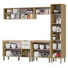 Cozinha Modulada 5 Pecas 249 Cm Mdp Glor Branco Neve Mxm