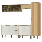 Cozinha Modulada 5 Pecas 249 Cm Mdp Glor Branco Neve Mxm