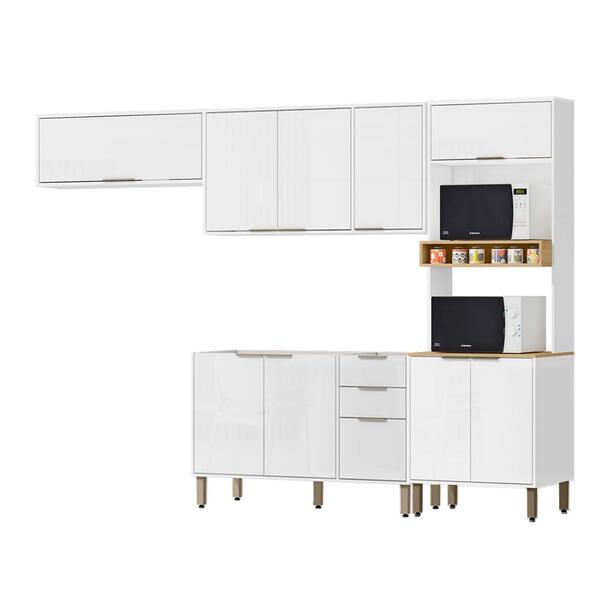 Cozinha Modulada 5 Pecas 270 Cm Mdp Glor Mxm
