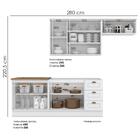 Cozinha Modulada 5 Pecas 280cm Ce379 Americana Henn