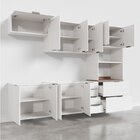 Cozinha Modulada 5 Peças 2 Aéreos 2 Balcões 1 Torre Quente Ip