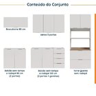 Cozinha Modulada 5 Peças 2 Aéreos 2 Balcões 1 Torre Quente Ip