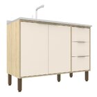 Cozinha Modulada 5 Peças 2 Balcões 2 Armários Aéreos 1 Panele