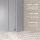 Cozinha Modulada 5 Peças 3 Aéreo 1 Balcão Com Tampo 1 Kit Lat