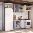 Cozinha Modulada 5 Peças 3 Aéreo 1 Balcão Com Tampo 1 Kit Lat