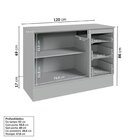Cozinha Modulada 5 Peças 3 Aéreos 1 Balcão 1 Cristaleira Nara