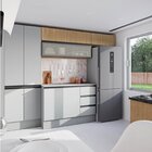 Cozinha Modulada 5 Peças 3 Aéreos 1 Balcão 1 Paneleiro Nara C