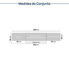 Cozinha Modulada 5 Peças 3 Aéreos 1 Balcão 1 Paneleiro Nara C