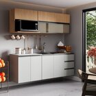 Cozinha Modulada 5 Peças 3 Aéreos 2 Balcões Nara Cabecasa Mad
