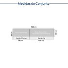 Cozinha Modulada 5 Peças 3 Aéreos 2 Balcões Nara Cabecasa Mad
