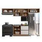 Cozinha Modulada 5 Peças 5 Portas 3 Gavetas Com Balcão Para P