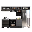 Cozinha Modulada 5 Peças 5 Portas 3 Gavetas Com Balcão Para P