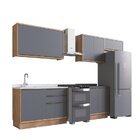 Cozinha Modulada 5 Peças 8 Portas 3 Gavetas Com Divisor De Ta