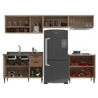Cozinha Modulada 5 Peças 9 Portas 2 Gavetas Amalia Aveiro Oak