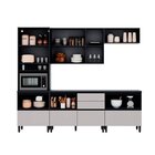 Cozinha Modulada 5 Peças 9 Portas 6 Gavetas Mdf Dodradiça Slo