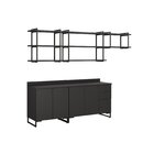 Cozinha Modulada 5 Peças Balcão 120cm, Balcão 80cm, 3 Nichos