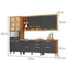 Cozinha Modulada 5 Peças Burguesa Premium Nesher 100% Mdf Esp