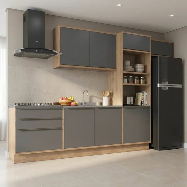 Cozinha Modulada 5 Peças Com 2 Balcões 2 Armários Aéreos 1 To