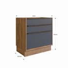 Cozinha Modulada 5 Peças Com 2 Balcões 2 Armários Aéreos 1 To