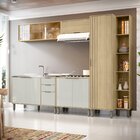 Cozinha Modulada 5 Peças Com Aéreo 1200 Portas Deslizantes E