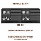 Cozinha Modulada 5 Peças Com Armários Aéreos Grafite Etna Pol