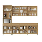 Cozinha Modulada 5 Peças Com Tampo 100 Mdf Simone Mendes Nesh