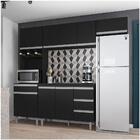 Cozinha Modulada 5 Peças Com Tampo 241cm 10 Portas 4 Gavetas
