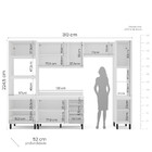 Cozinha Modulada 5 Peças Com Tampo Amara Politorno Móveis