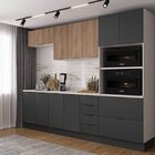 Cozinha Modulada 5 Peças Com Tampo Com Rodapé Ipanema Cabecas