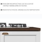 Cozinha Modulada 5 Peças Com Tampos E Rodapes Unna 5 Pln